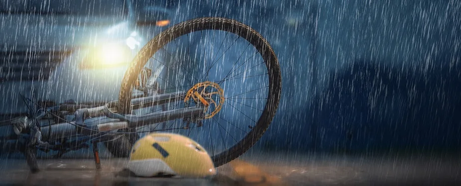 A bicycle accident lawyer needs to know that this accident happened at night and in the rain.